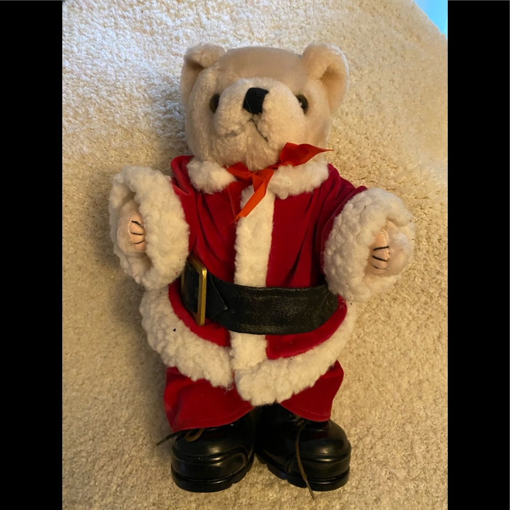 1998 Tender Heart Santa Bear - jointed - - Picture 1 of 9